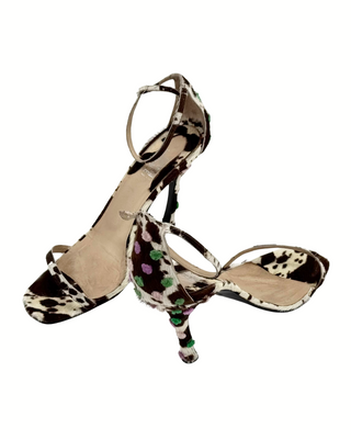 Gianni Versace Sandalen aus Kuhfell und Riemchenverschluss (39.5)