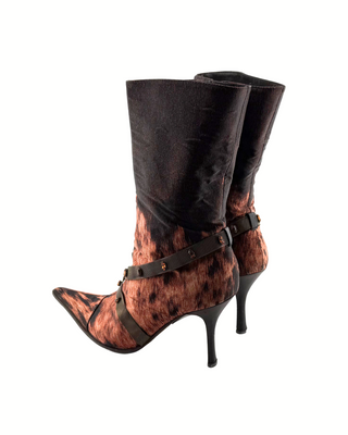 Roberto Cavalli Stiefel mit Animal-Print und Nieten-Details (37)
